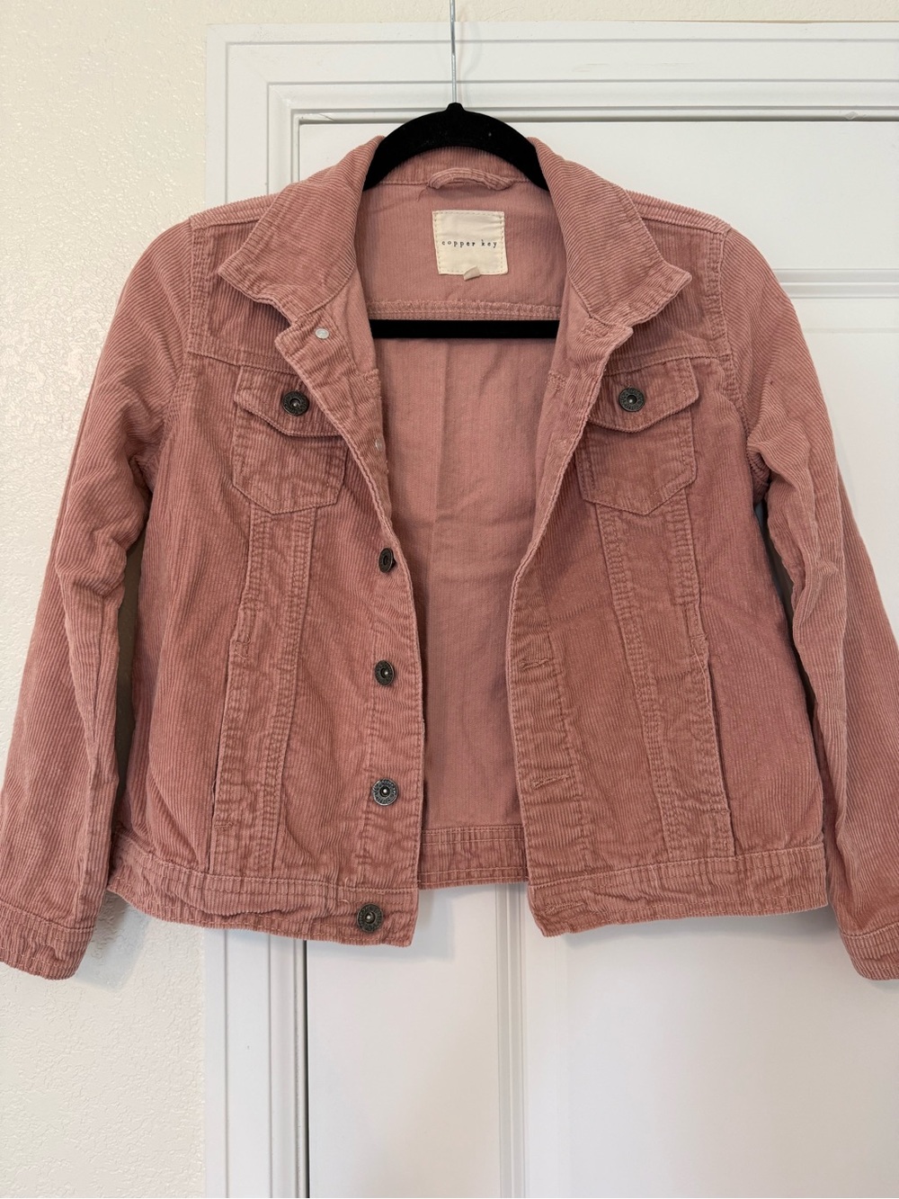 Copper Key Mauve Corduroy Jean Jacket